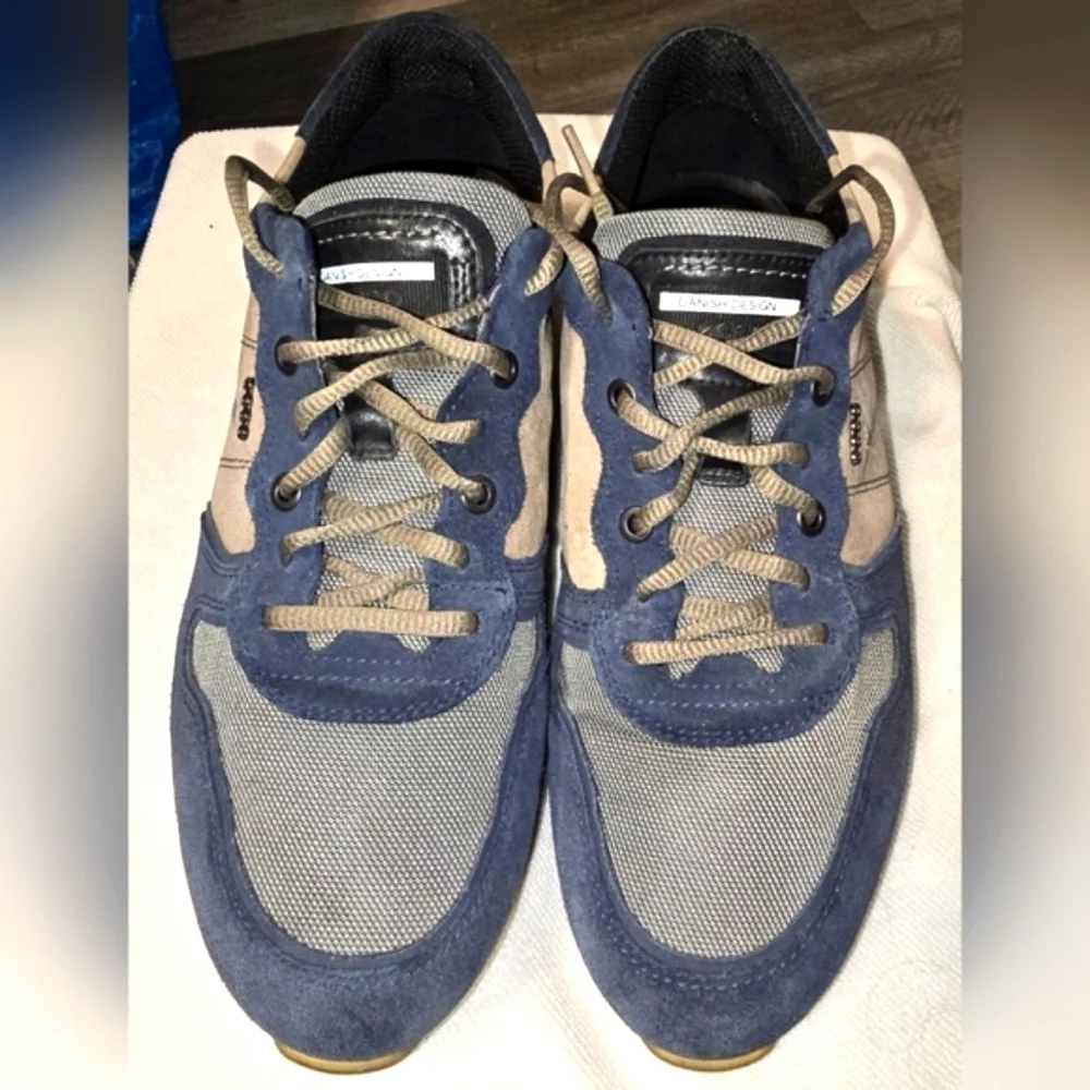 Ecco Astir Lace Up Suede Leather Sneakers Shoes Men's EU 43 or US 9 or 9.5